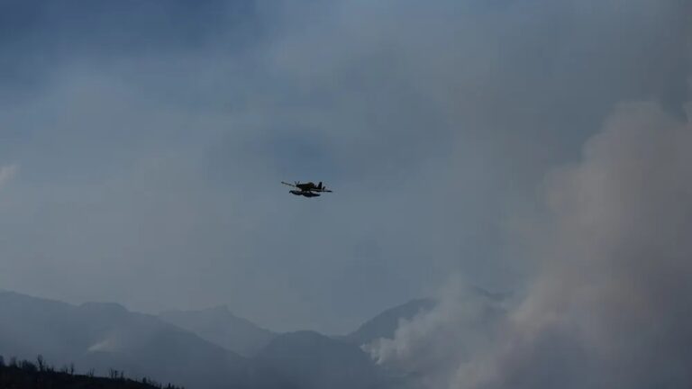 El fuego se comporta de manera extrema en el Parque Nacional Los Alerces
