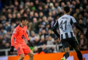 El Barcelona rescató un empate agónico ante el Newcastle en octavos de final de la Champions League
